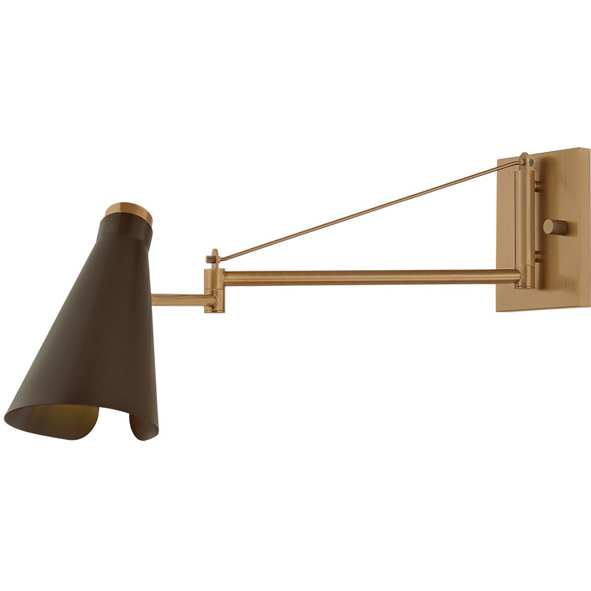 Patina Brass Bronze Wall Sconce from the Andersen Collection