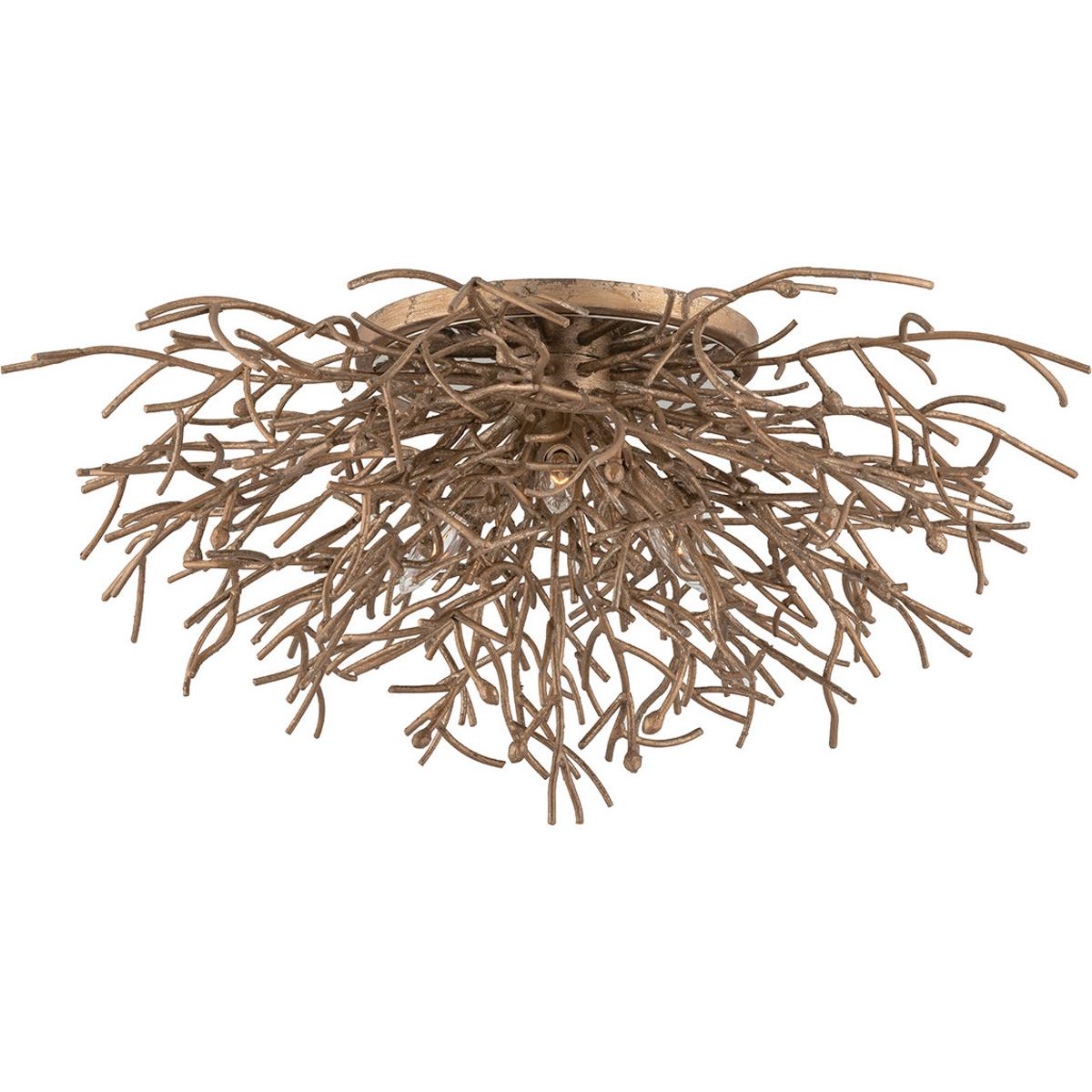 Troy Lighting C6090-VZ Sierra 3 Light 32 inch Vienna Bronze Flush Mount Ceiling Light