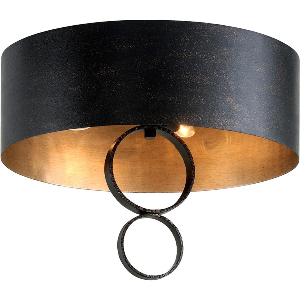 Troy Lighting C7230-CH Rivington 4 Light 20 inch Charred Copper Semi Flush Ceiling Light