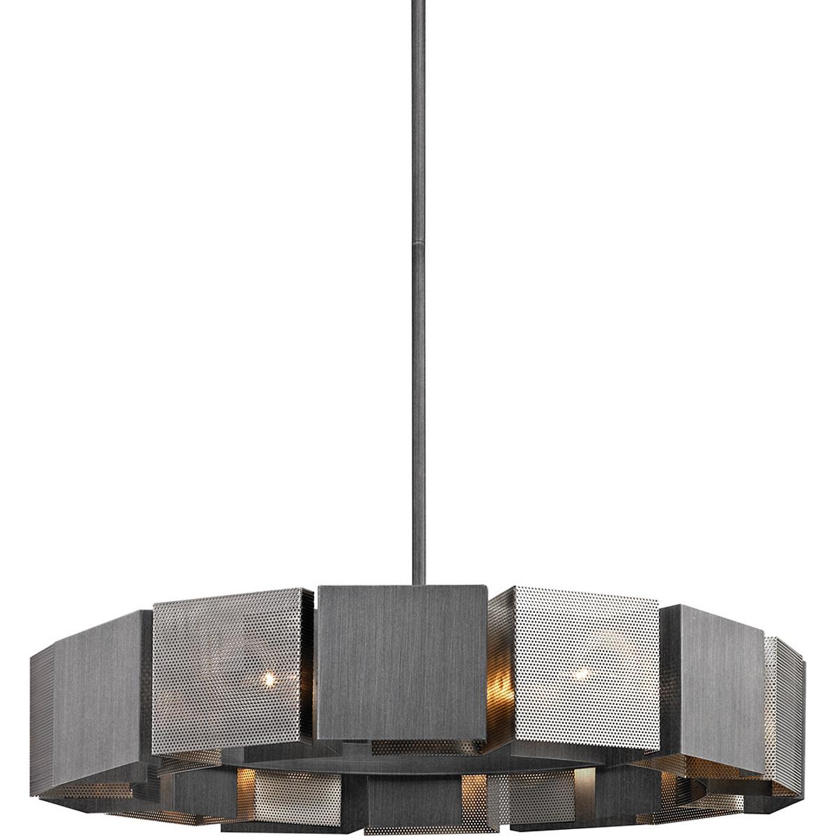Troy Lighting F6046-GRA/BN Impression 14 Light 36.25 inch Graphite/Burnished Nickel Chandelier Ceiling Light
