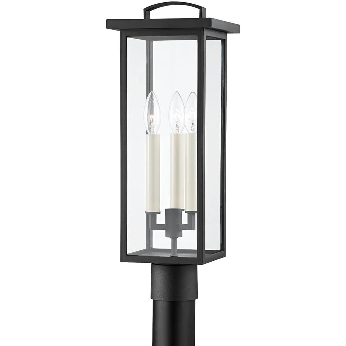 Troy Lighting P7524TBK Eden 3 Light 21 inch Textured Black Post