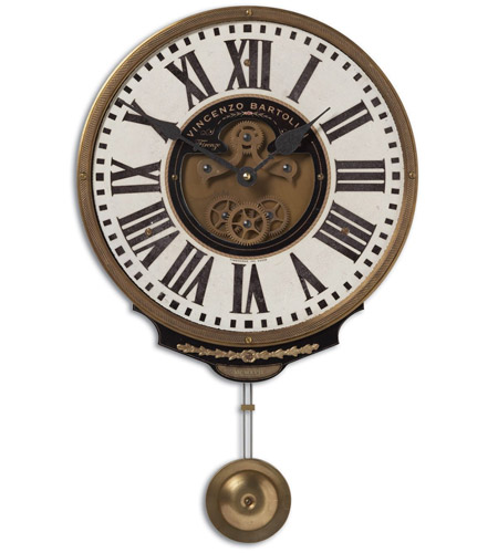 Uttermost 06021 Vincenzo Bartolini Cream 17 X 11 inch Wall Clock