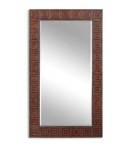 Burnished Copper Bronze Wall Mirror