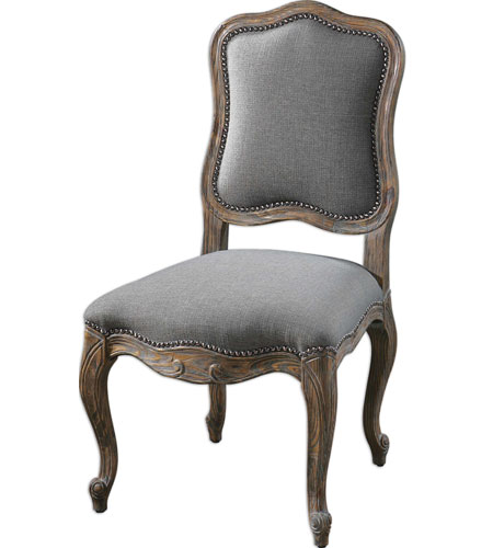 Uttermost 23107 Willa Ash Gray Armless Chair