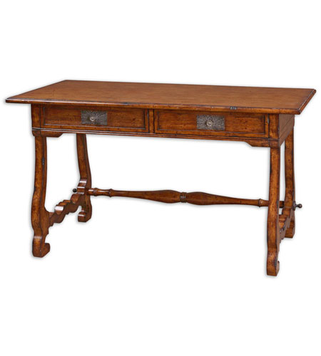 Uttermost 24160 Okalani 54 Inch Rich Old Oak Writing Desk