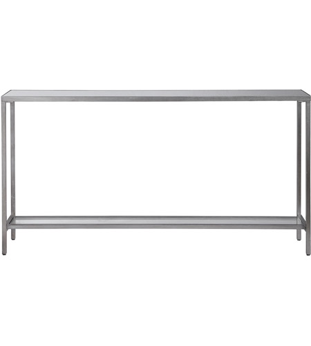 Uttermost 24913 Hayley 60 Inch Silver, 60 Inch White Console Table