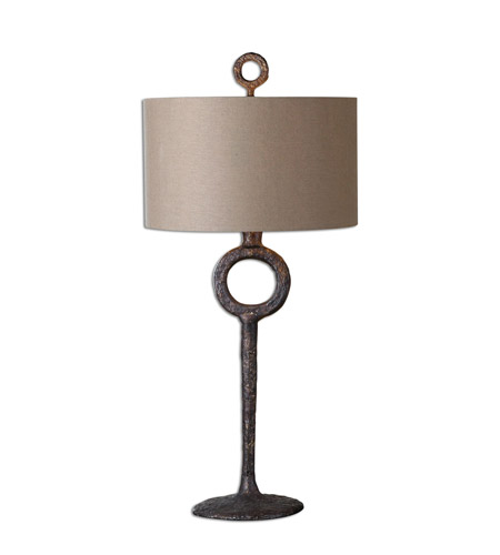 Uttermost Ferro 1 Light Table Lamp In, Small Iron Table Lamp