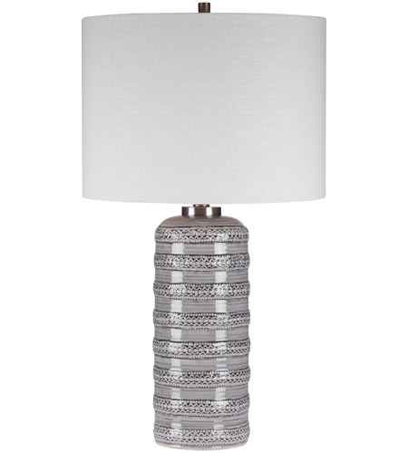 gray table lamp