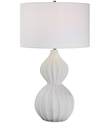 Uttermost 30065 Antoinette 28 inch 150.00 watt Granulated Marble and Polished Nickel Table Lamp Portable Light photo