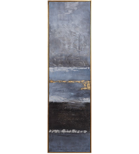 Uttermost 36051 Winter Sea Scape 73 X 21 inch Hand Painted Canvas, Abstract Art