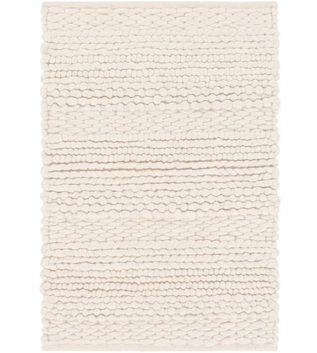 Uttermost 71162-5 Clifton 96 X 60 inch Ivory Wool with Subtle Light Gray Accents Rug, 5ft x 8ft photo