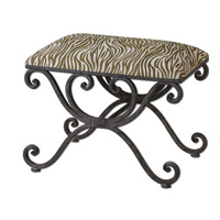 Uttermost 23089 Aleara Weathered Wrought Iron Small Bench photo thumbnail