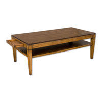 Uttermost 25516 Zahari 54 X 20 inch Solid Mindi Wood In Sunwashed Pecan Finish With Cocktail Table thumb