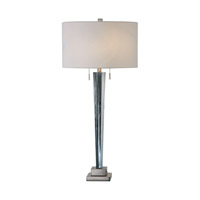 Uttermost 27322 Afina 36 inch 60 watt Brushed Nickel Table Lamp Portable Light, Jim Parsons photo thumbnail