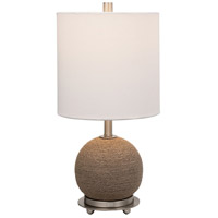Uttermost 29788-1 Captiva 19 inch 100.00 watt Natural Rattan with Brushed Nickel Details Accent Lamp Portable Light photo thumbnail