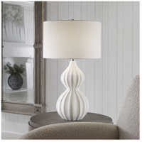 Uttermost 30065 Antoinette 28 inch 150.00 watt Granulated Marble and Polished Nickel Table Lamp Portable Light alternative photo thumbnail