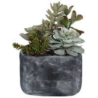 Uttermost 60173 Alverio Charcoal Gray Concrete Succulents alternative photo thumbnail