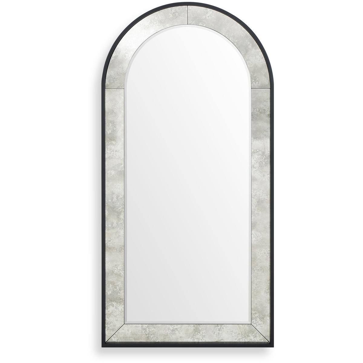 Uttermost 08255 Marlowe 80 X 40 inch Black Iron and Antique Style Mirror Mirror