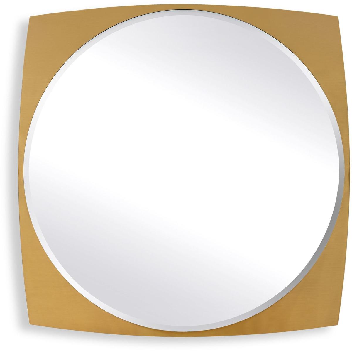 Uttermost 08264 Neilia 48 X 48 inch Antique Brass Mirror