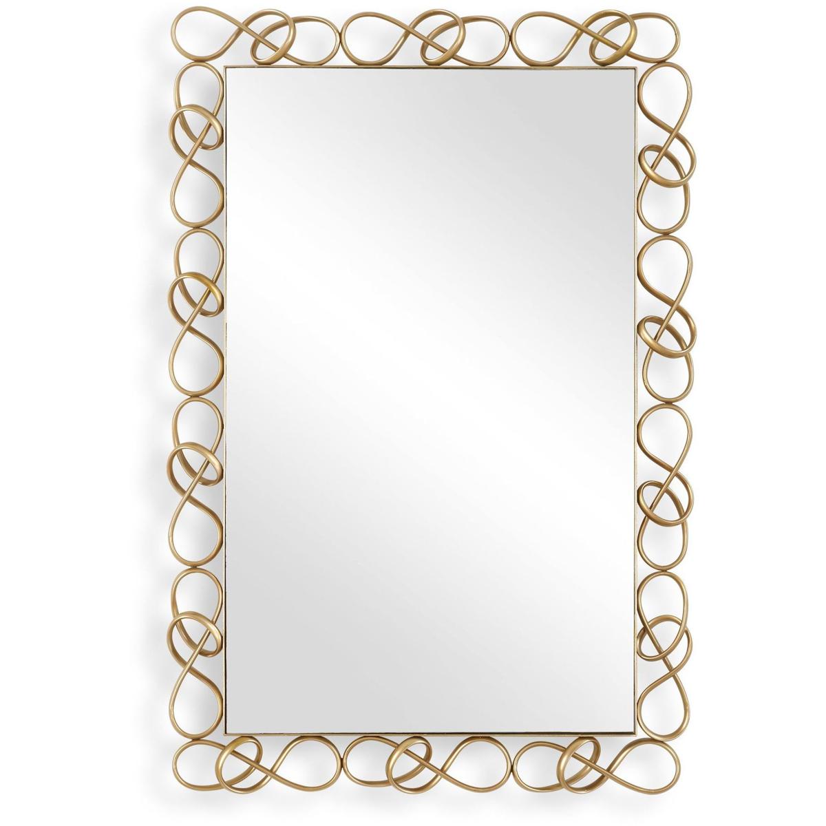 Uttermost 08283 Twist It 45.25 X 29.25 inch Plated Antique Brass Mirror