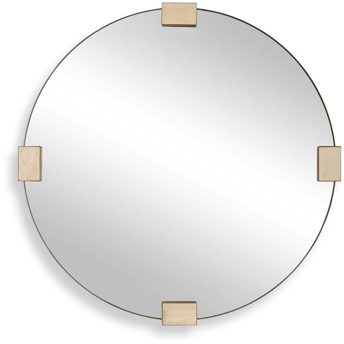 Uttermost 08291 Russo 36.38 X 36.38 inch Golden Bronze Mirror