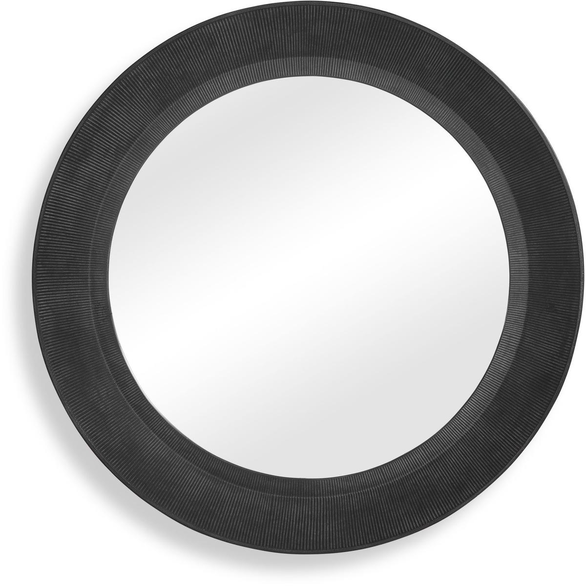 Uttermost 08355 Montgomery 39.5 X 39.5 inch Rustic Black with Light Gray Wash Mirror