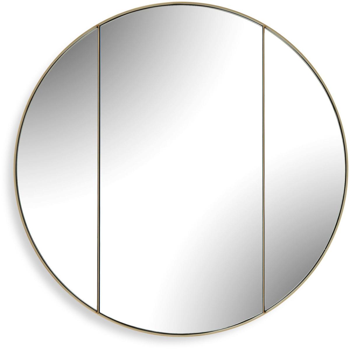 Uttermost 08392 Amram 40 X 40 inch Antique Brass Mirror