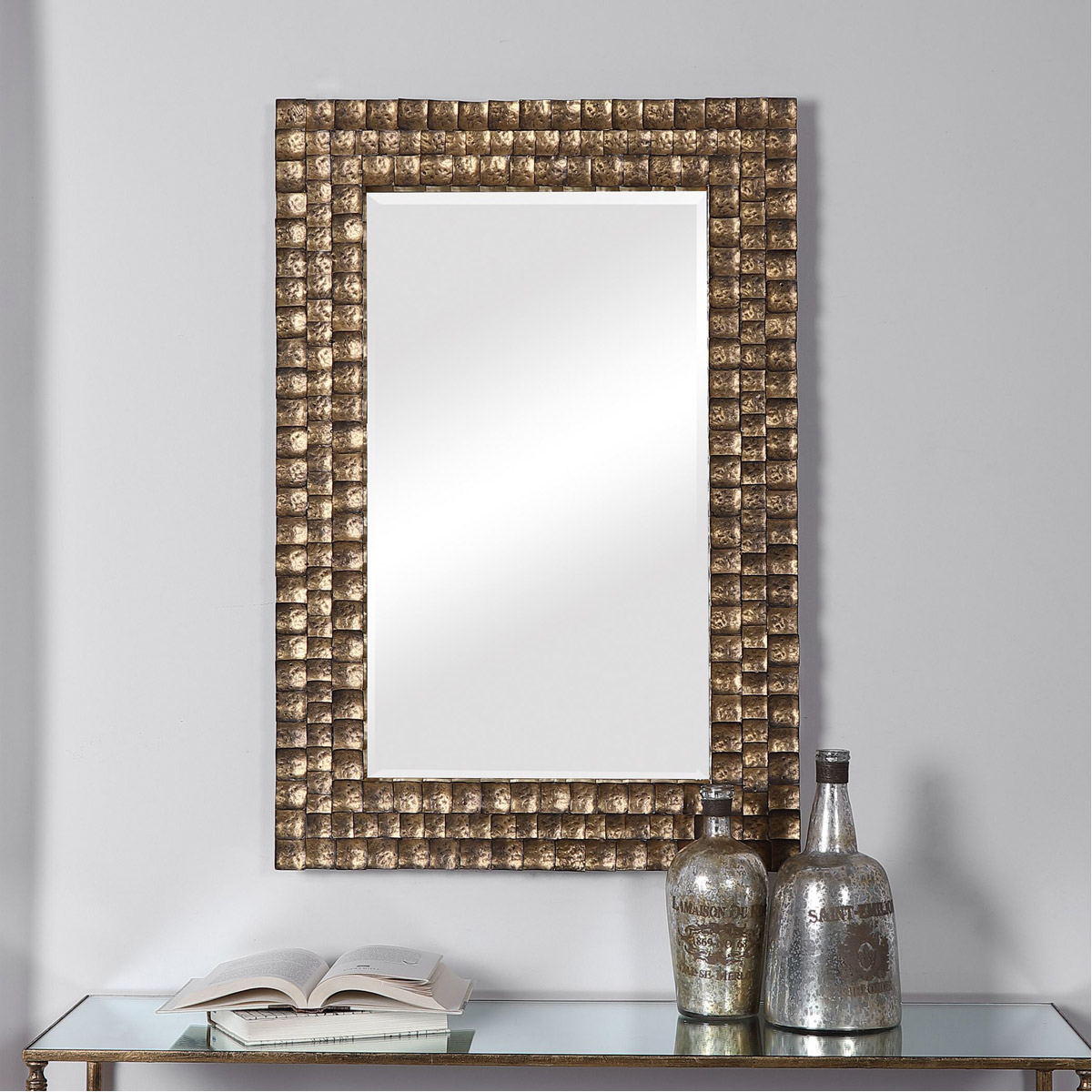 Uttermost 09612 Ramya 36 X 24 Inch Antique Gold Wall Mirror Ebay