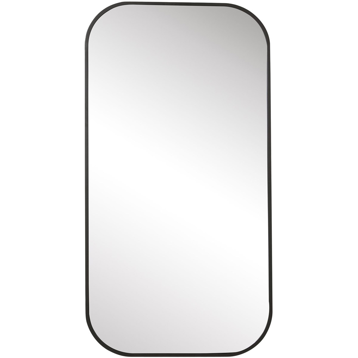 Uttermost 09659 Taft 41 X 21 inch Matte Black Wall Mirror