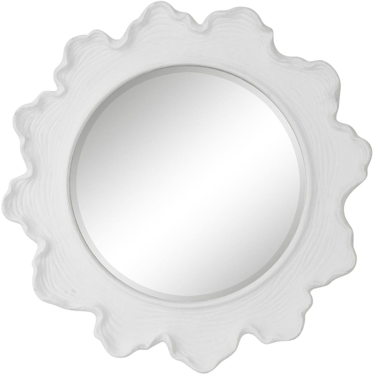 Uttermost 09797 Sea Coral 34 X 34 inch Matte White Mirror