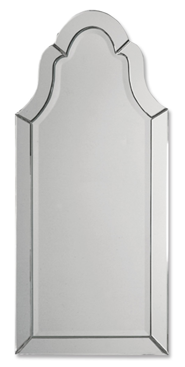Hovan Arched Wall Mirror - Mirrored | Dressing Mirror, Vanity Mirror - Gray - Functional, Aesthetic