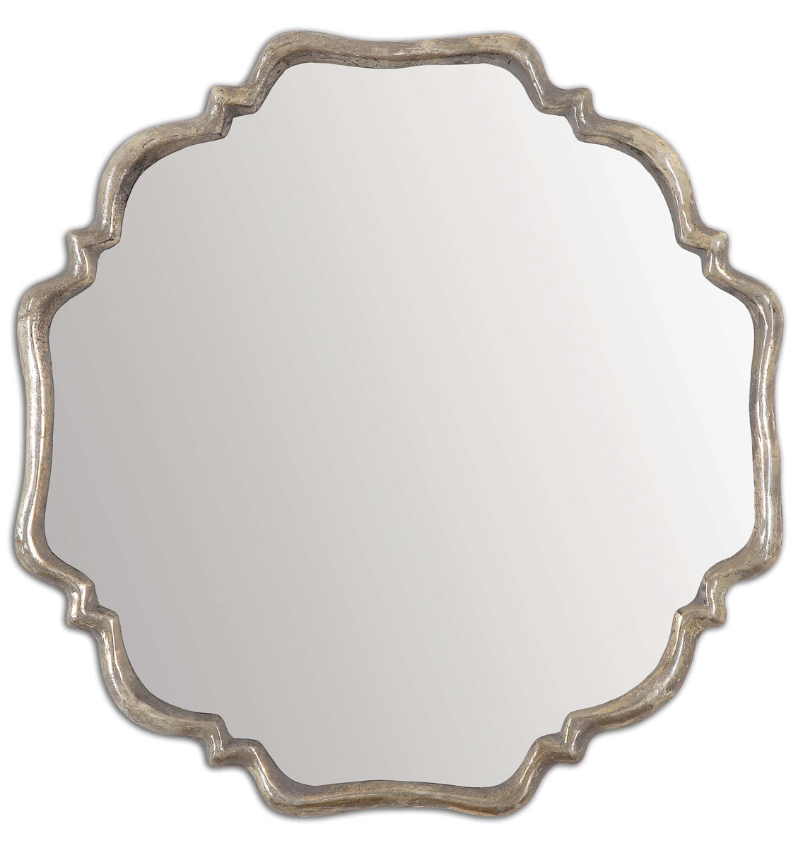Cayla Wall Mirror - Oxidized Silver | Dressing Mirror, Vanity Mirror - Gray - Functional, Aesthetic