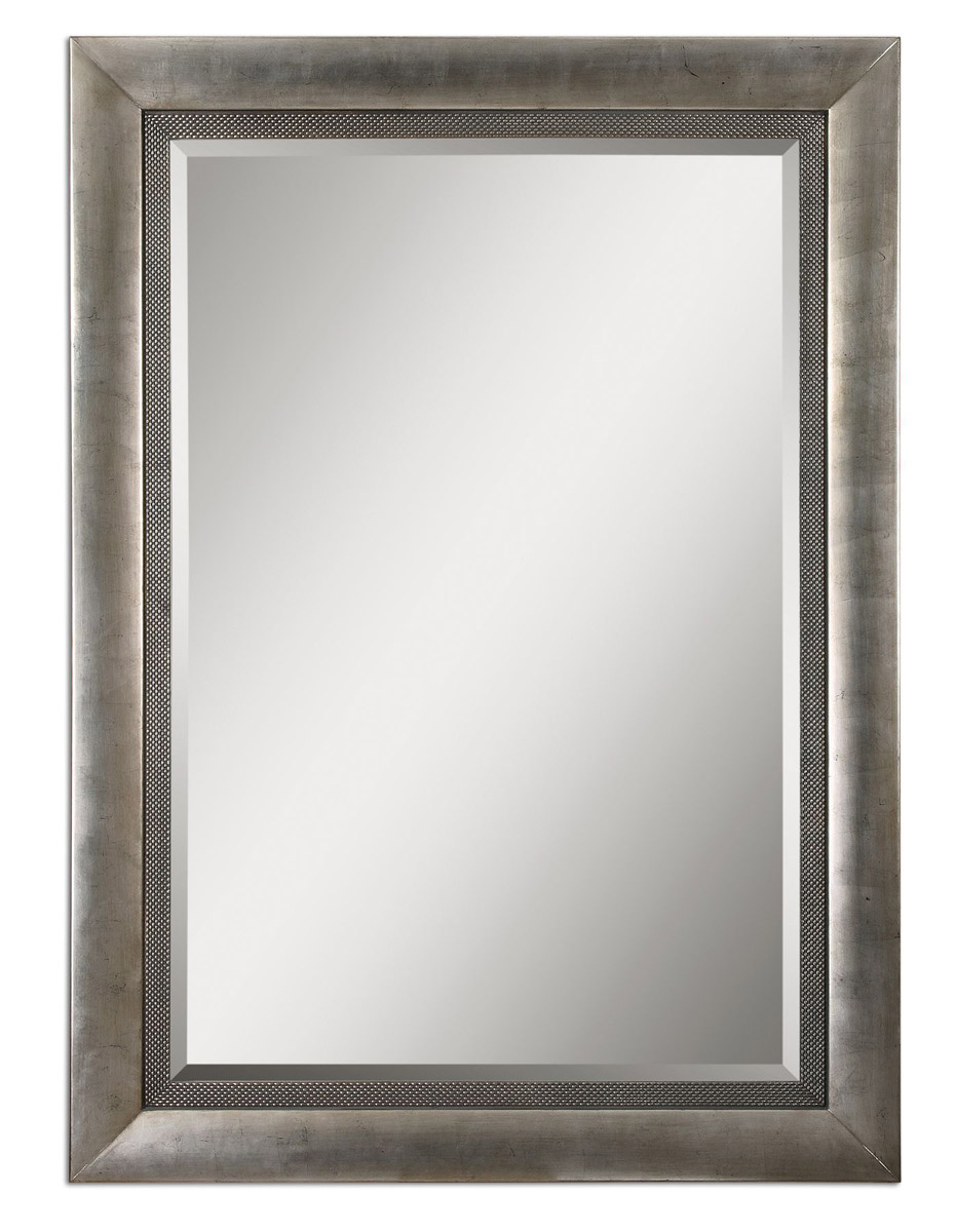 Uttermost 14207 Gilford 86.13 X 62.13 inch Antiqued Silver Leaf Wall Mirror