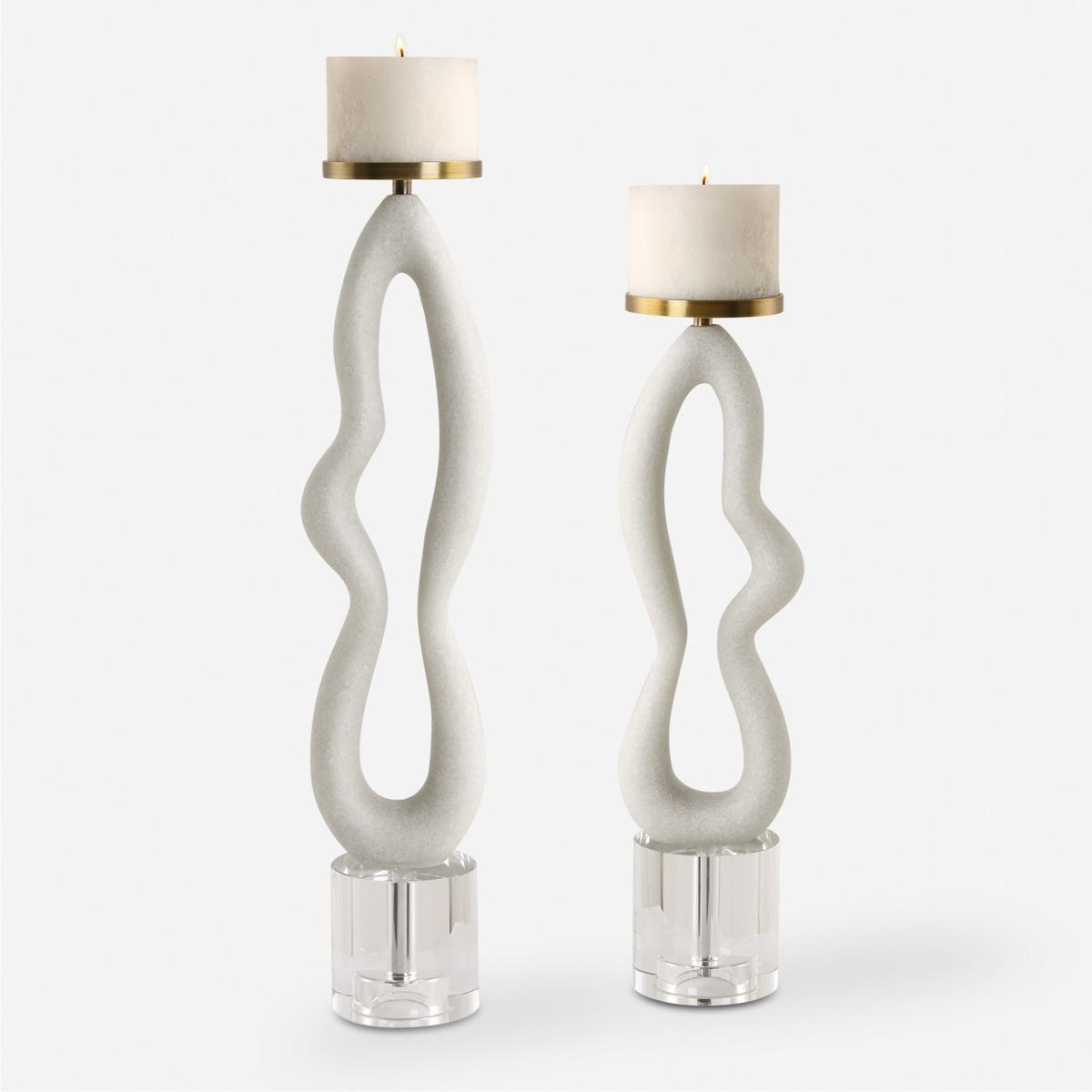Uttermost 18160 Feamelo 22.5 X 5 inch Candleholders, Set of 2