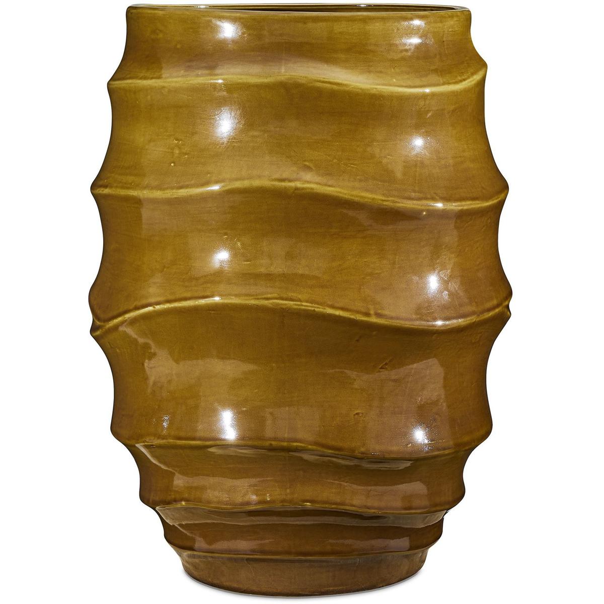 Uttermost 18389 Canyon Wave Earthy Glaze Indoor-Outdoor Earthy Planter