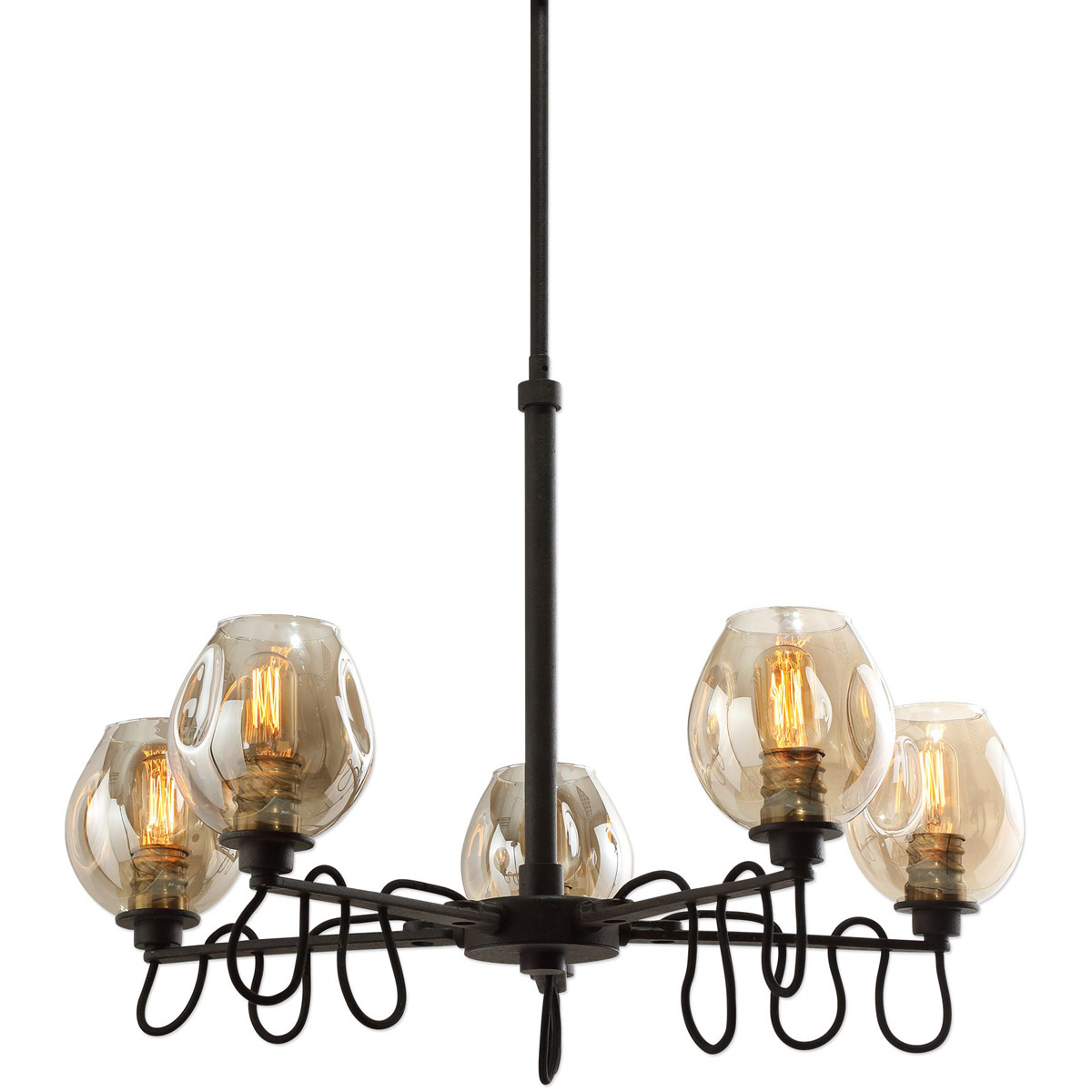 Uttermost 21312 Fritz 5 Light 31 inch Manhattan Chandelier Ceiling