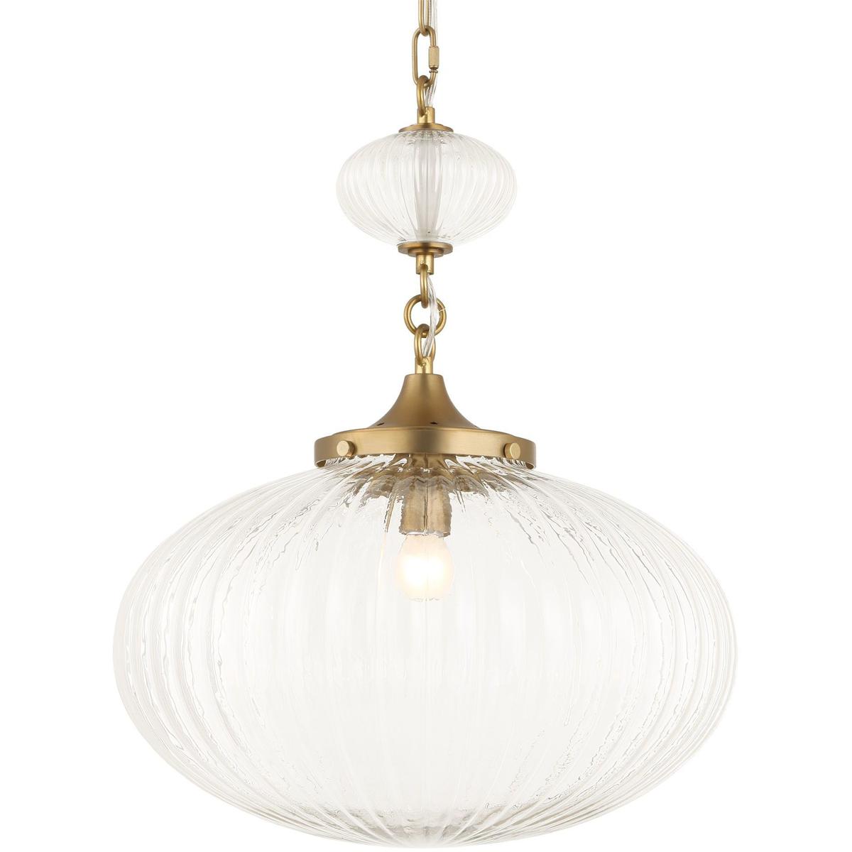 Uttermost 21636 Bellaire 1 Light 16.5 inch Matte Brushed Gold Pendant Ceiling Light
