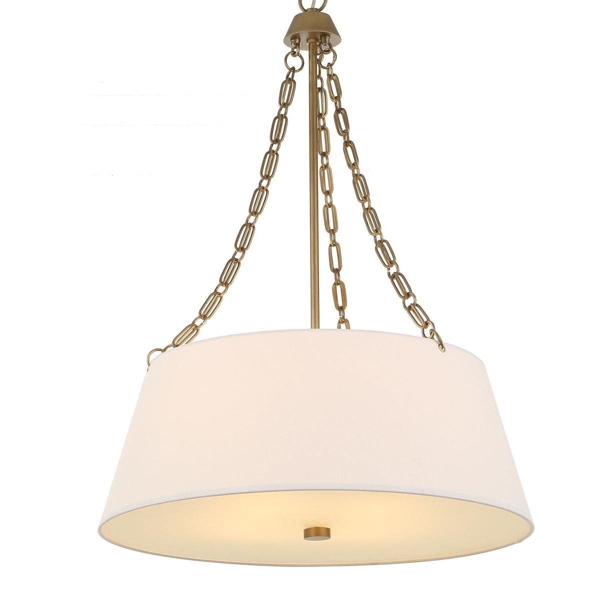 Uttermost 21638 Andalucia 4 Light 24 inch Matte Brushed Gold Pendant Ceiling Light