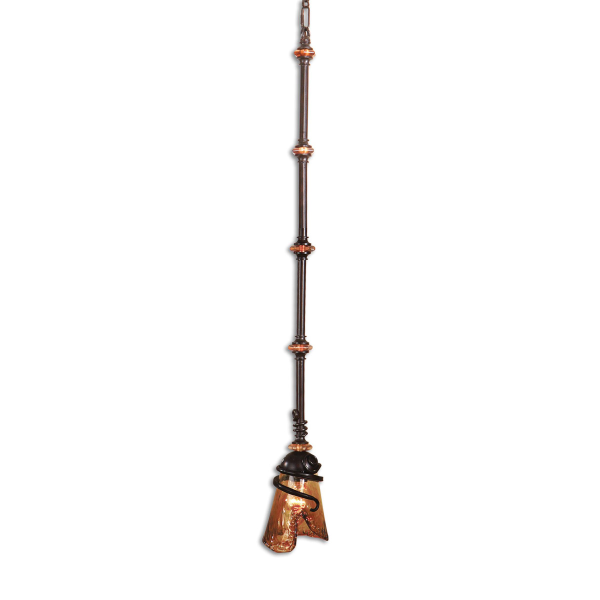 Uttermost 21905 Vitalia 1 Light 5.88 inch Oil Rubbed Bronze Mini Pendant Ceiling Light