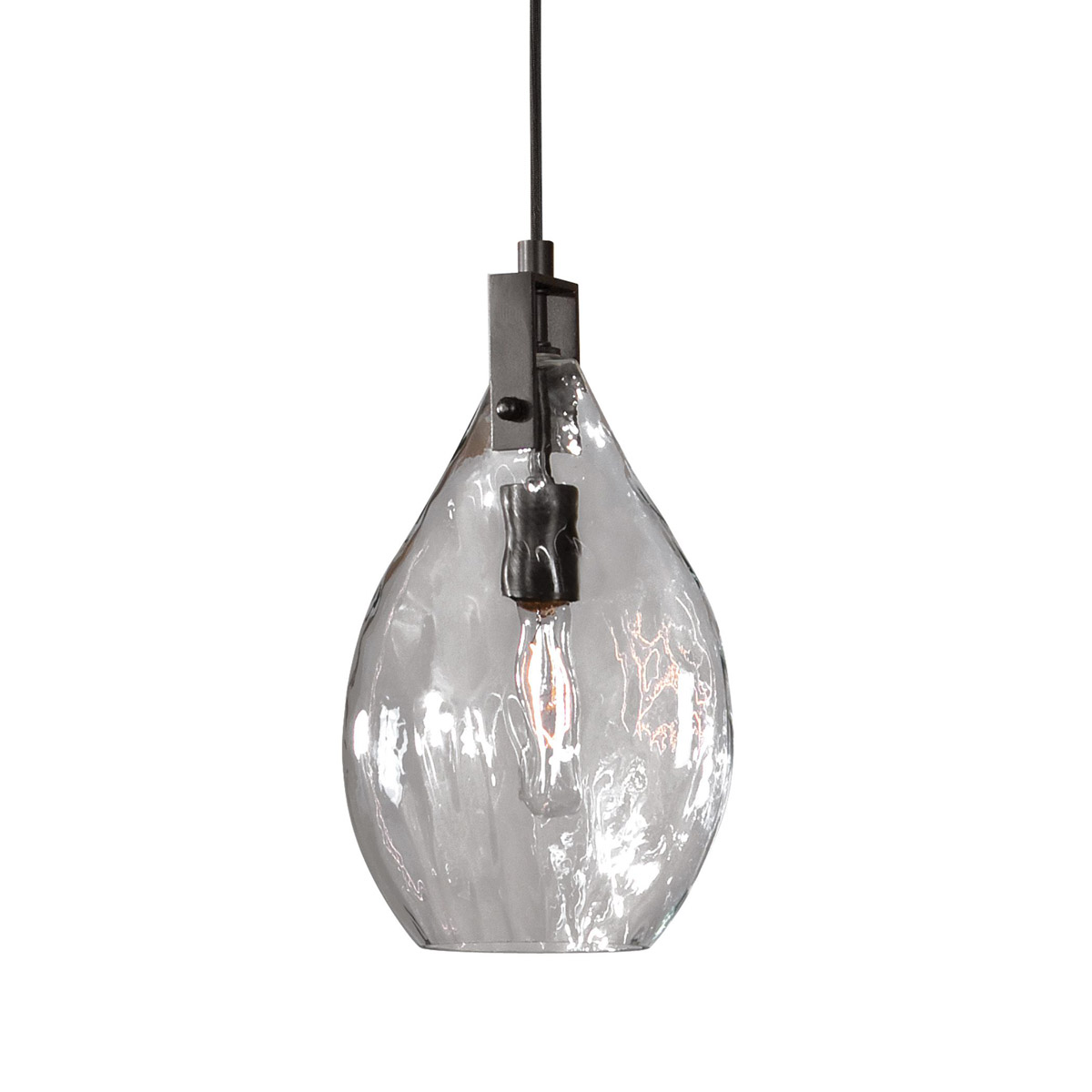 Uttermost 22049 Campester 1 Light 4.13 inch Matte Black Mini Pendant Ceiling Light