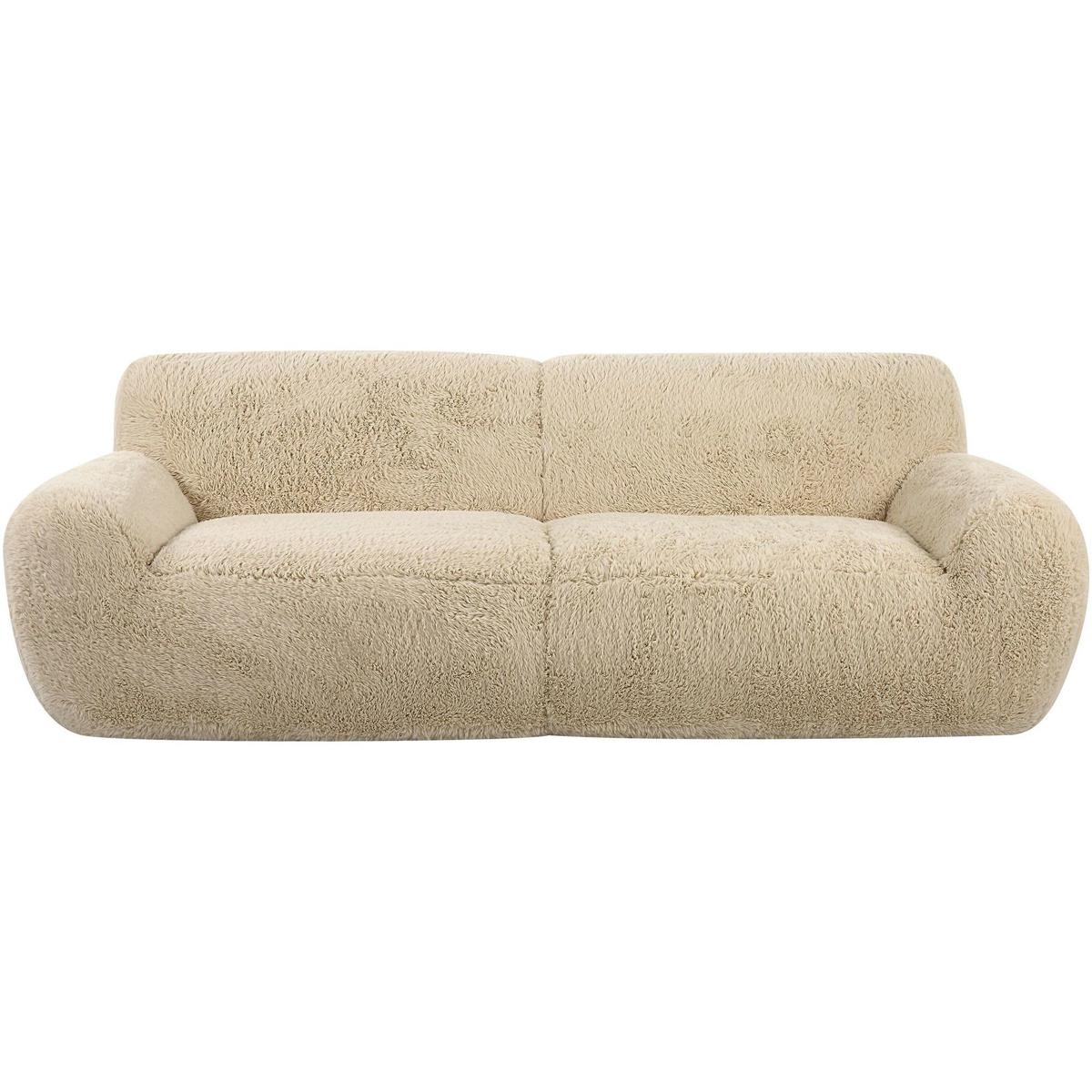 Uttermost 23779 Abide Caramel Toned Faux Sheepskin Sofa