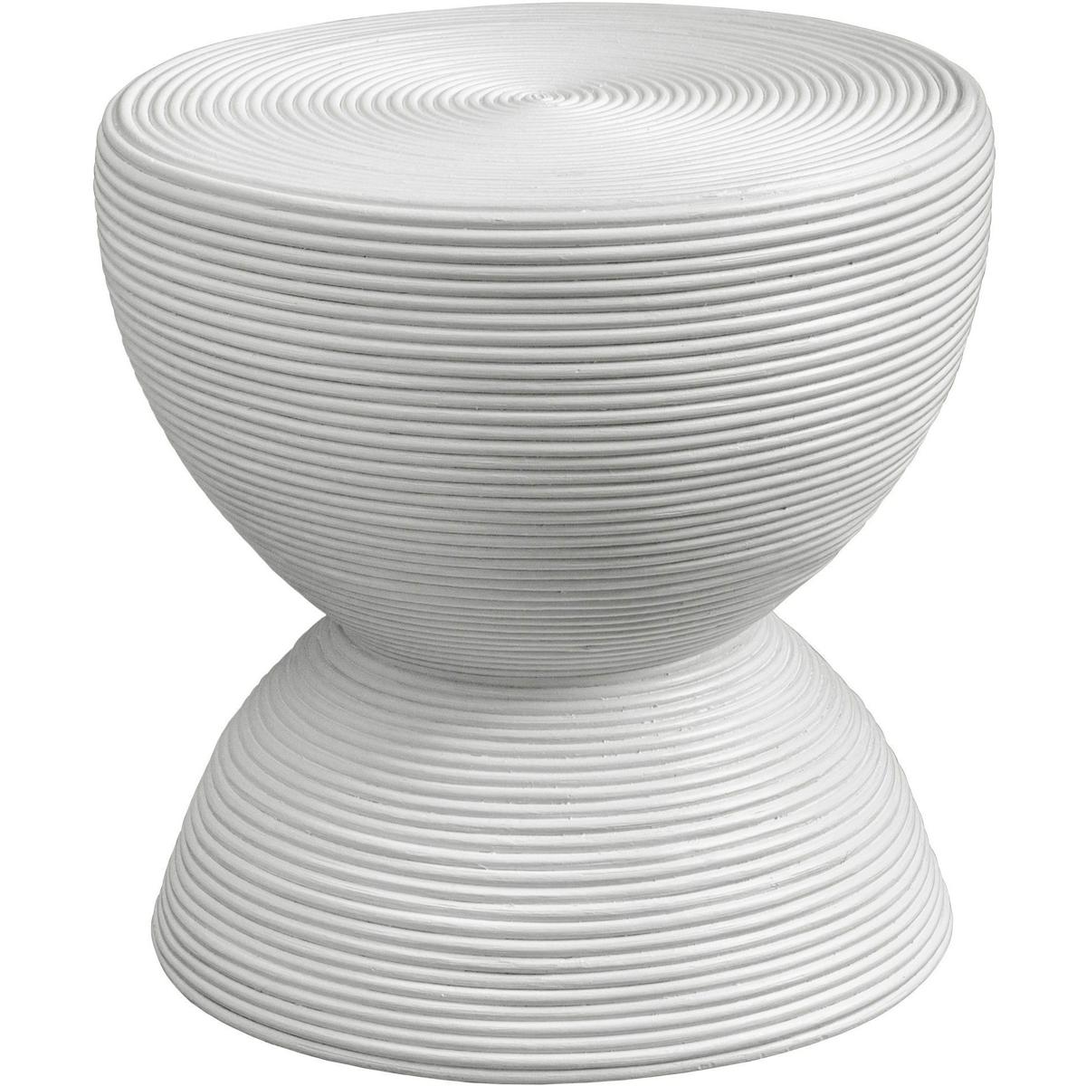 Uttermost 23801 Bongo 22 X 21.75 inch Satin White Side Table