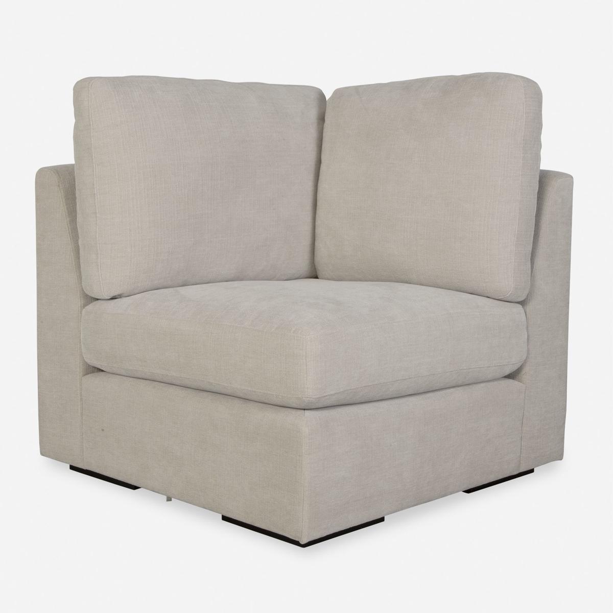 Uttermost 23852-C Refuge Light Sand Polyester Sofa, Corner