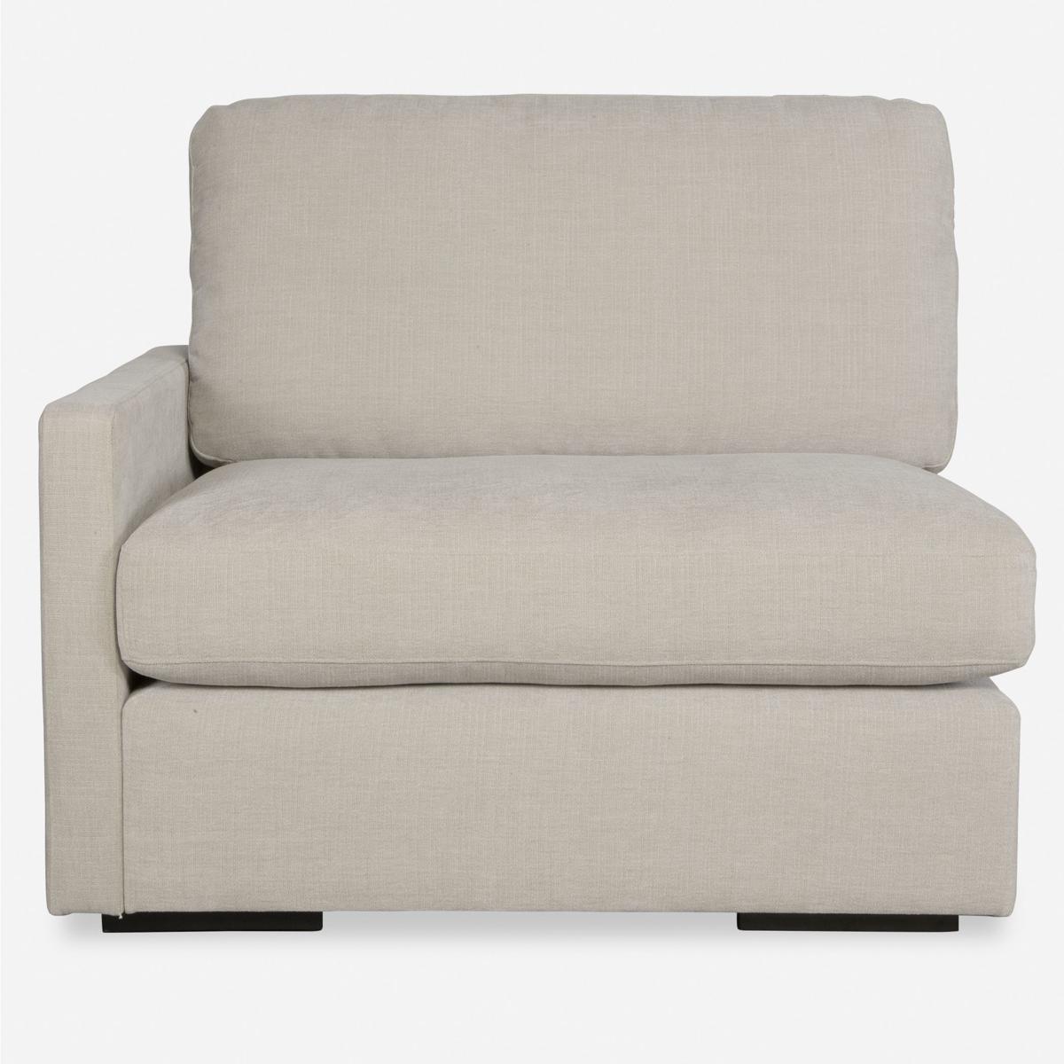 Uttermost 23852-L Refuge Light Sand Polyester Sofa, Left Arm Facing
