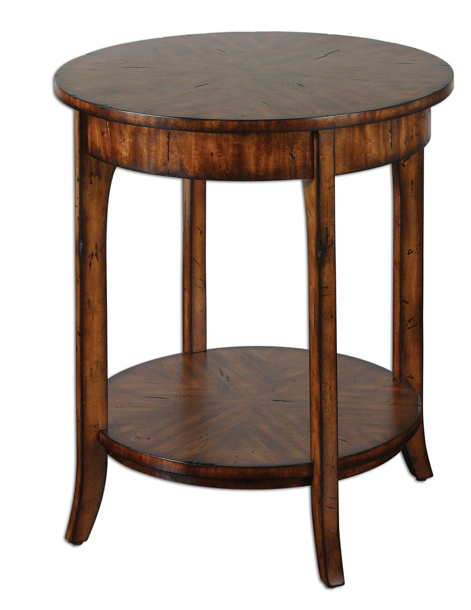 Uttermost 24228 Carmel 26.5 X 22 inch Casual Styling In Warm Old Barn Lamp Table