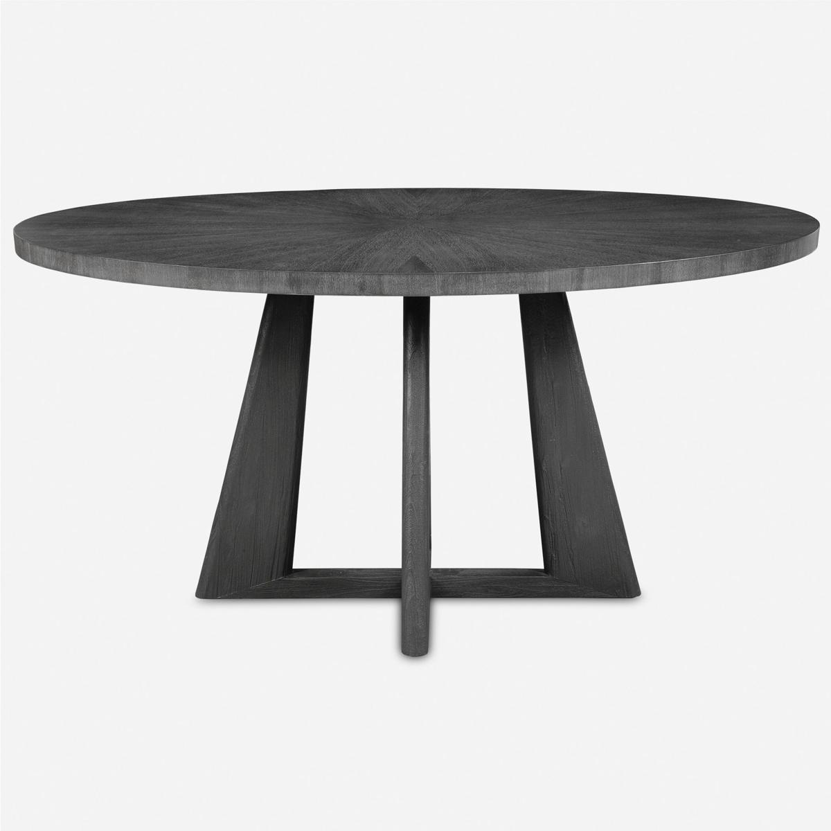 Uttermost 24279 Pulsar 60 X 30 inch Dark Walnut Stain with Light Gray Glaze Dining Table
