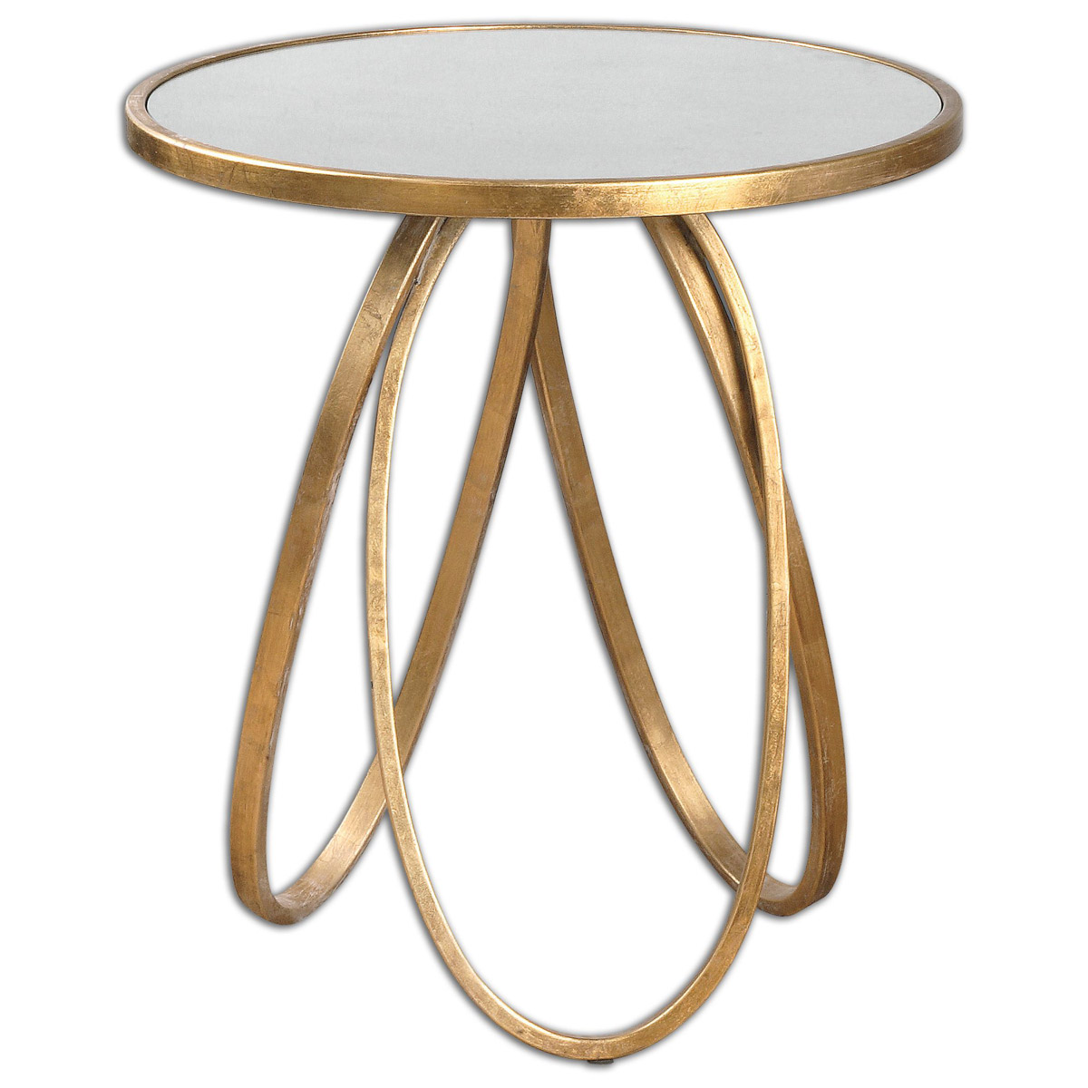 Uttermost 24410 Montrez 26 X 24 inch Gold Leaf Accent Table