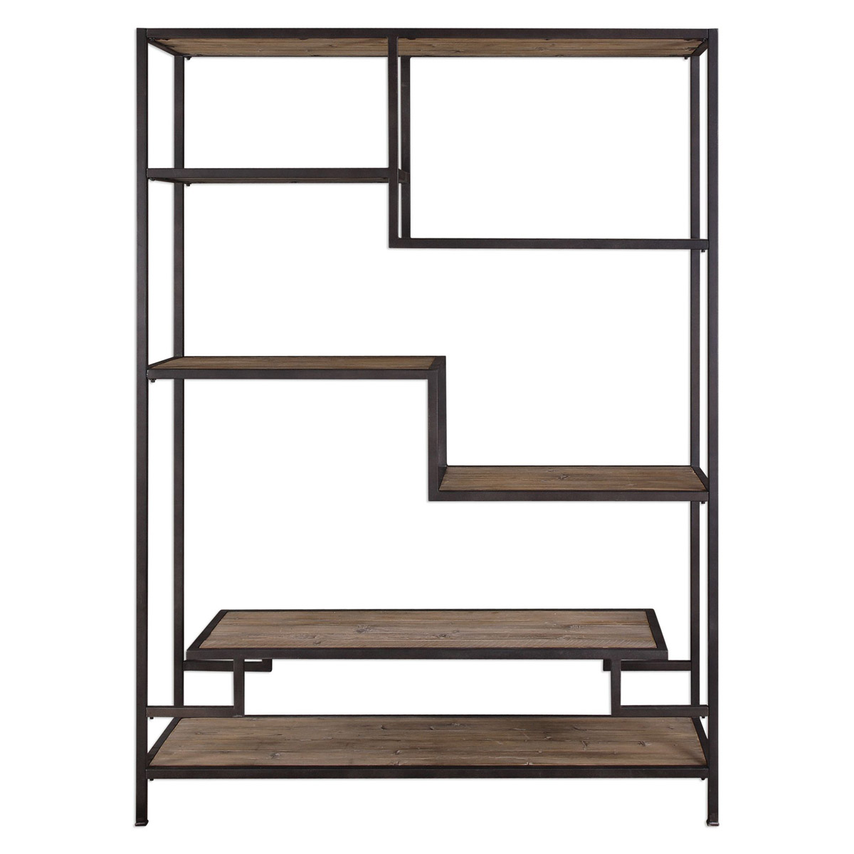 Uttermost 24682 Sherwin 80 X 58 inch Aged Black Etagere