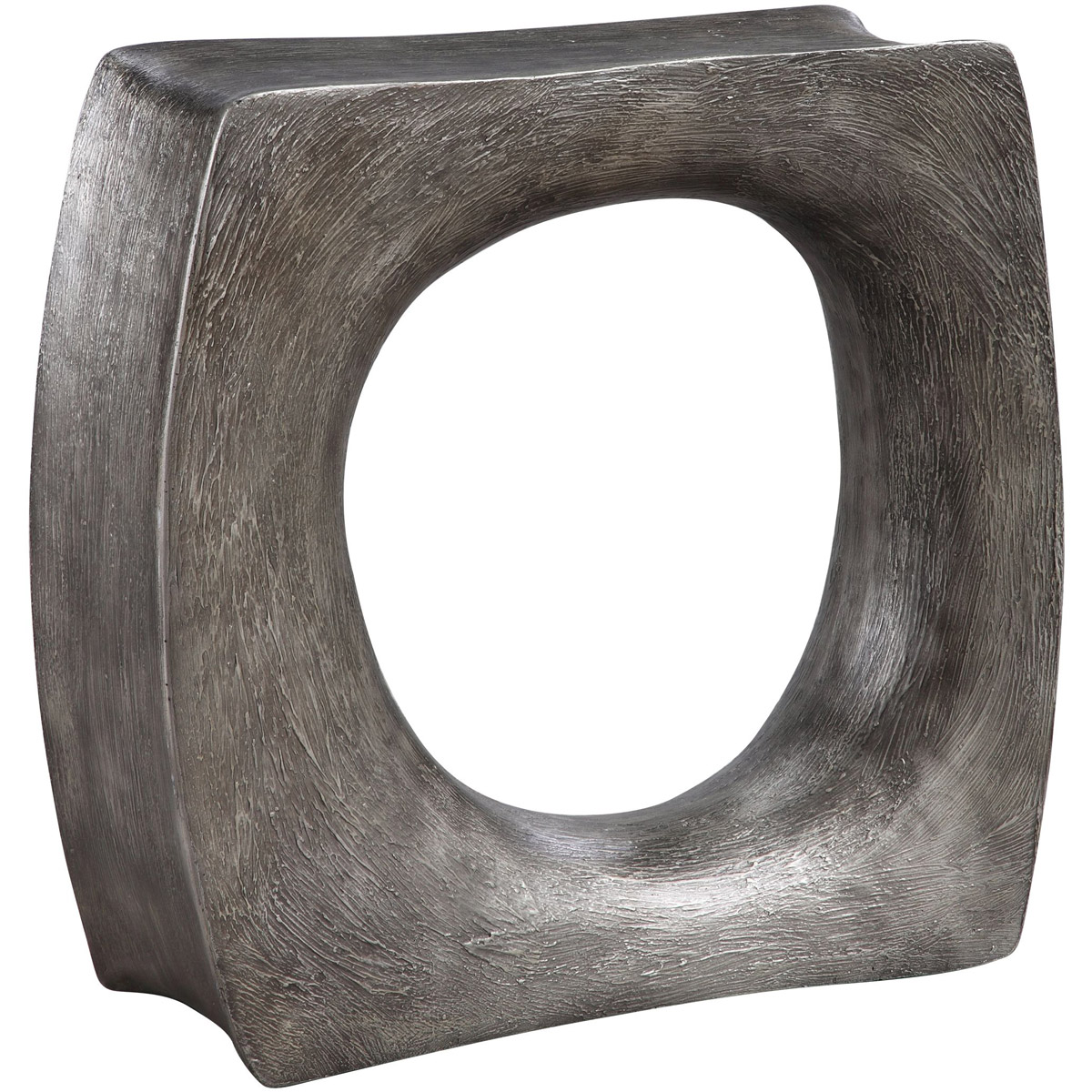 Uttermost 24940 Valira 24 X 9 inch Antique Silver Side Table, Modern