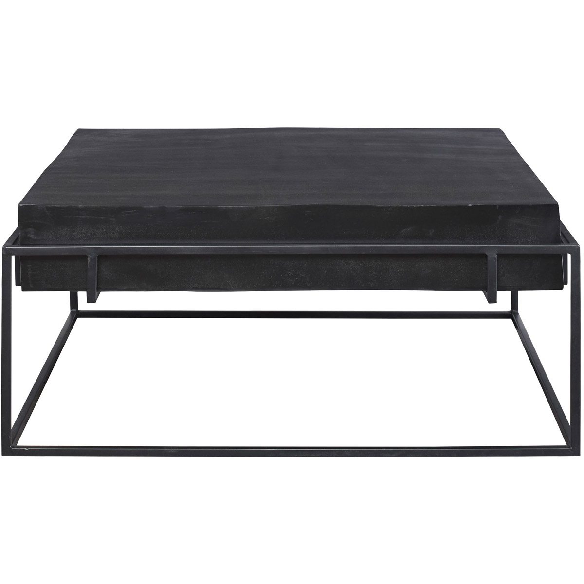 Uttermost 25111 Telone 35 X 16 inch Dark Oxidized Black and Aged Black Coffee Table